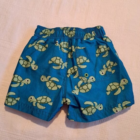 Gymboree boys size 6-12 months Turtle Tykes Line swim shorts PUL lining EUC - Picture 2 of 5